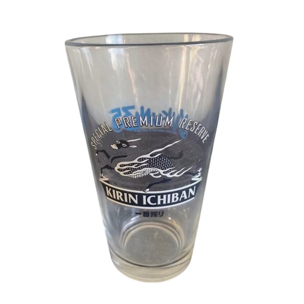 Kirin Ichiban Beer‎ Glass 16 oz Special Premium Reserve Pint Glass